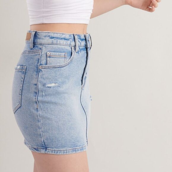 Garage High Rise Denim Skirt - Women's Small - Picture 6 of 7